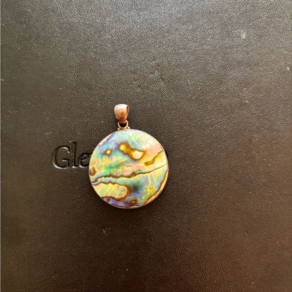 Gorgeous Circular Opal Abalone Charm